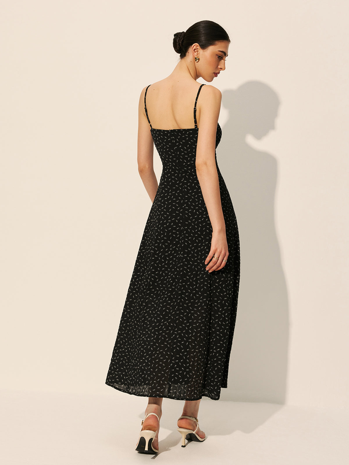 Floral Drawstring Midi Dress — Svelte Chic
