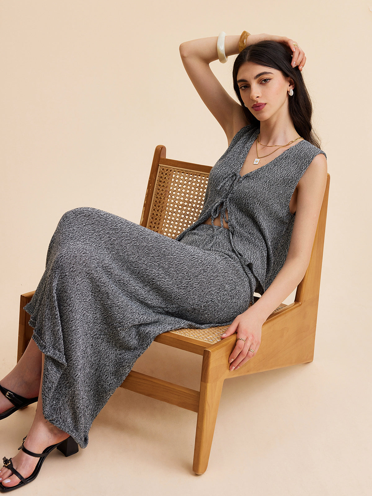 Mid Waist Knit Skirt — Svelte Chic