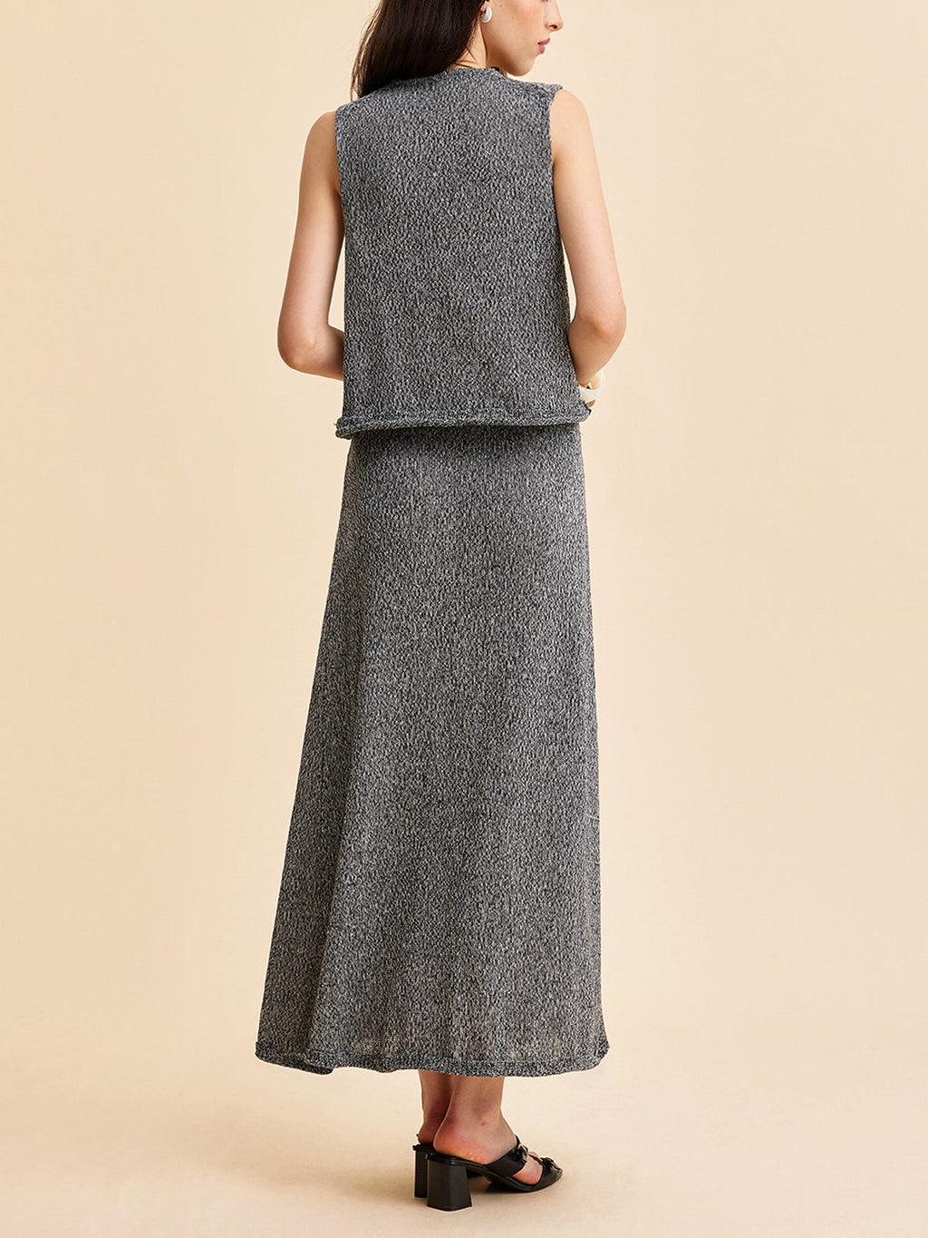 Mid Waist Knit Skirt — Svelte Chic