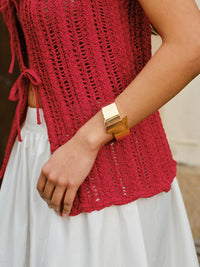 Şık Geometrik Metal Bilezik