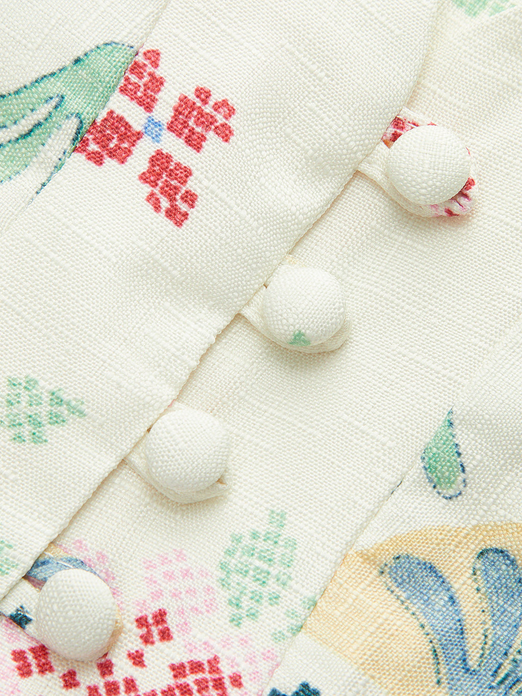 Floral Embroidered Button Vest — Svelte Chic