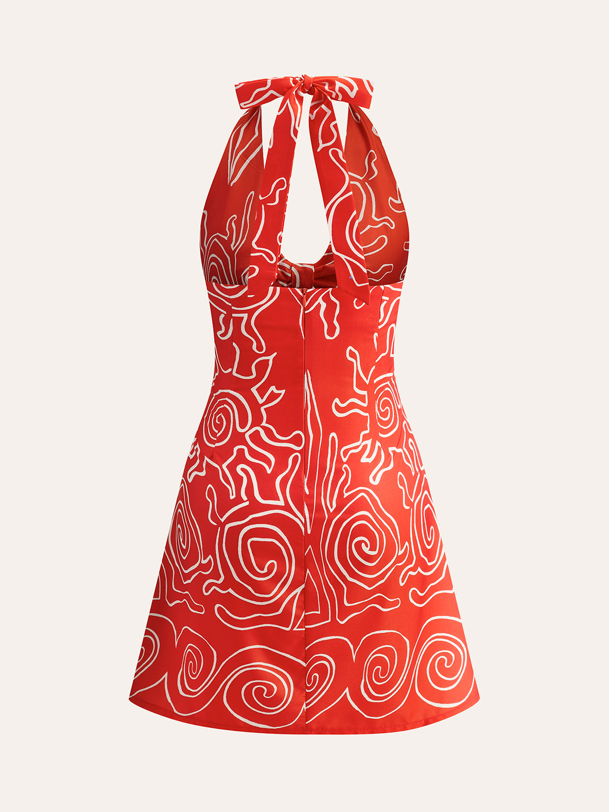 Floral Halter Backless Mini Dress — Svelte Chic