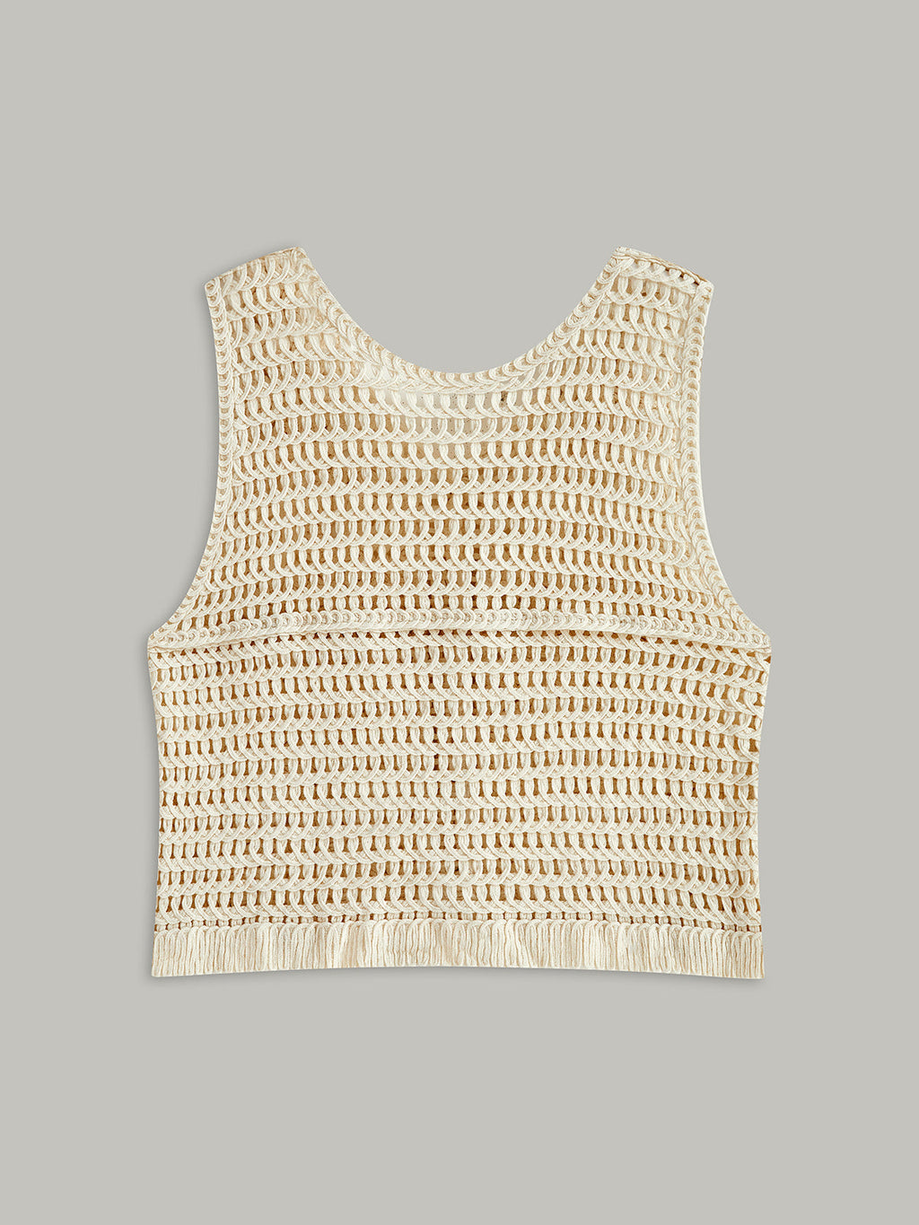 Crochet Button Knit Vest — Svelte Chic