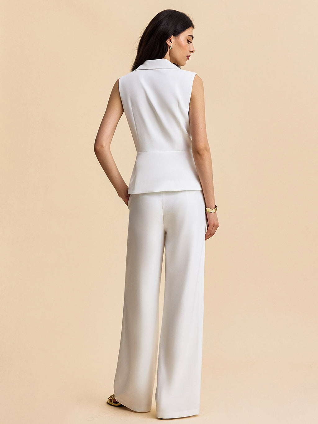 Collared Trouser Set with Pockets — Svelte Chic