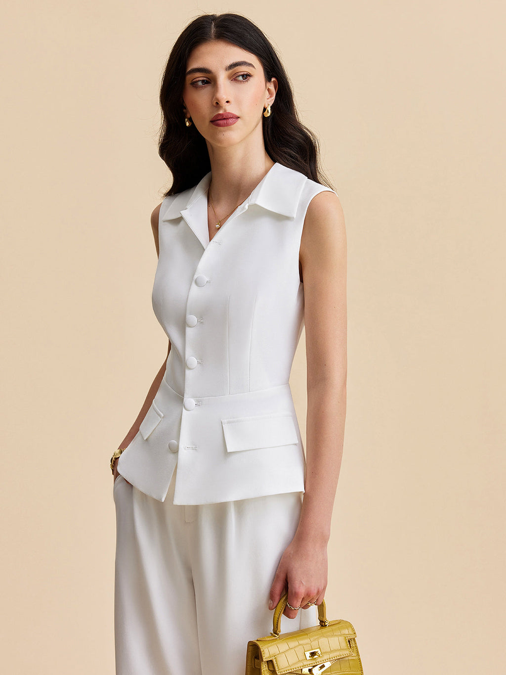 Collared Trouser Set with Pockets — Svelte Chic
