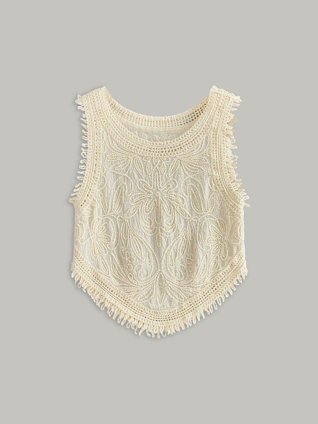 Crochet Lace Floral Tank Top — Svelte Chic
