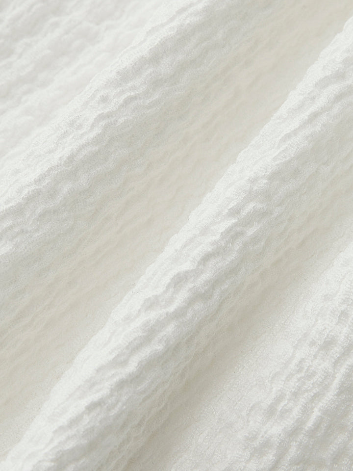 Şık V Yaka Top, Toplanmış Bel ve Şık Fiyonk Aksan ile