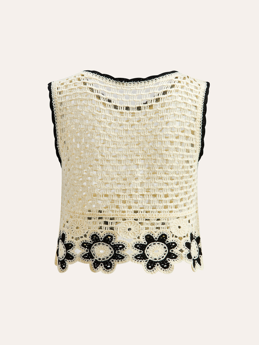 Floral Crochet Top and Trouser Set — Svelte Chic