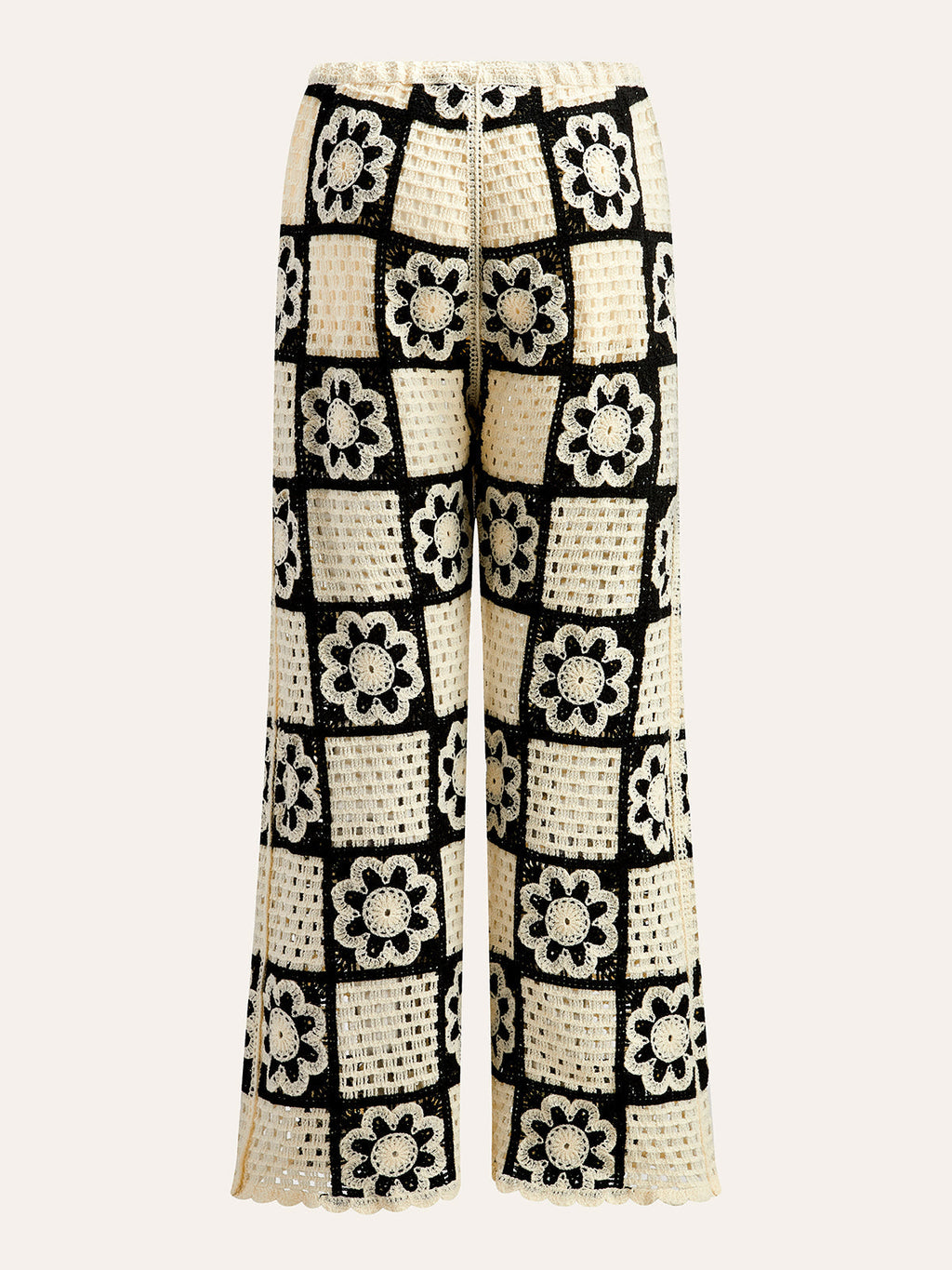 Floral Crochet Top and Trouser Set — Svelte Chic