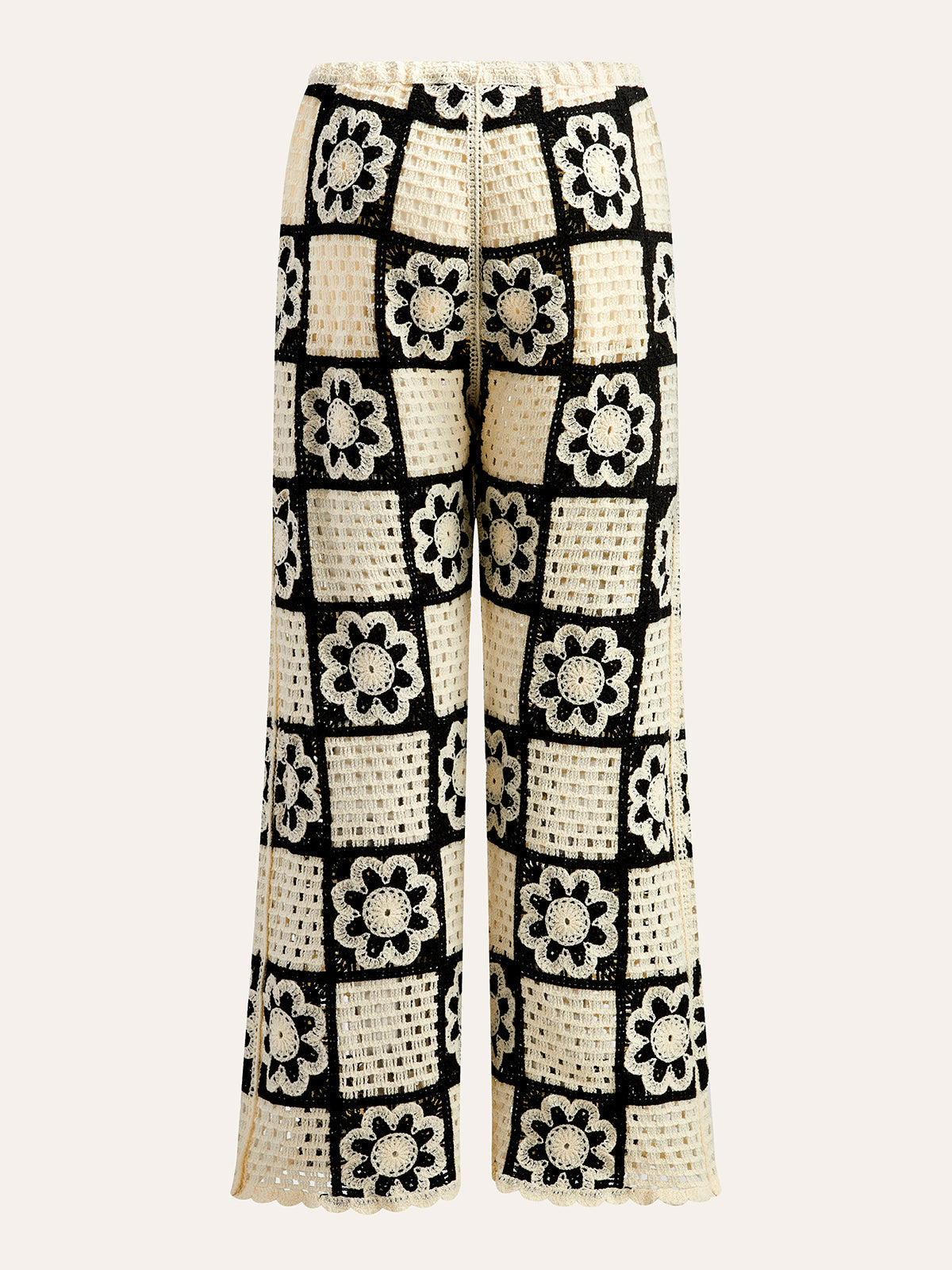 Floral Crochet Top and Trouser Set — Svelte Chic
