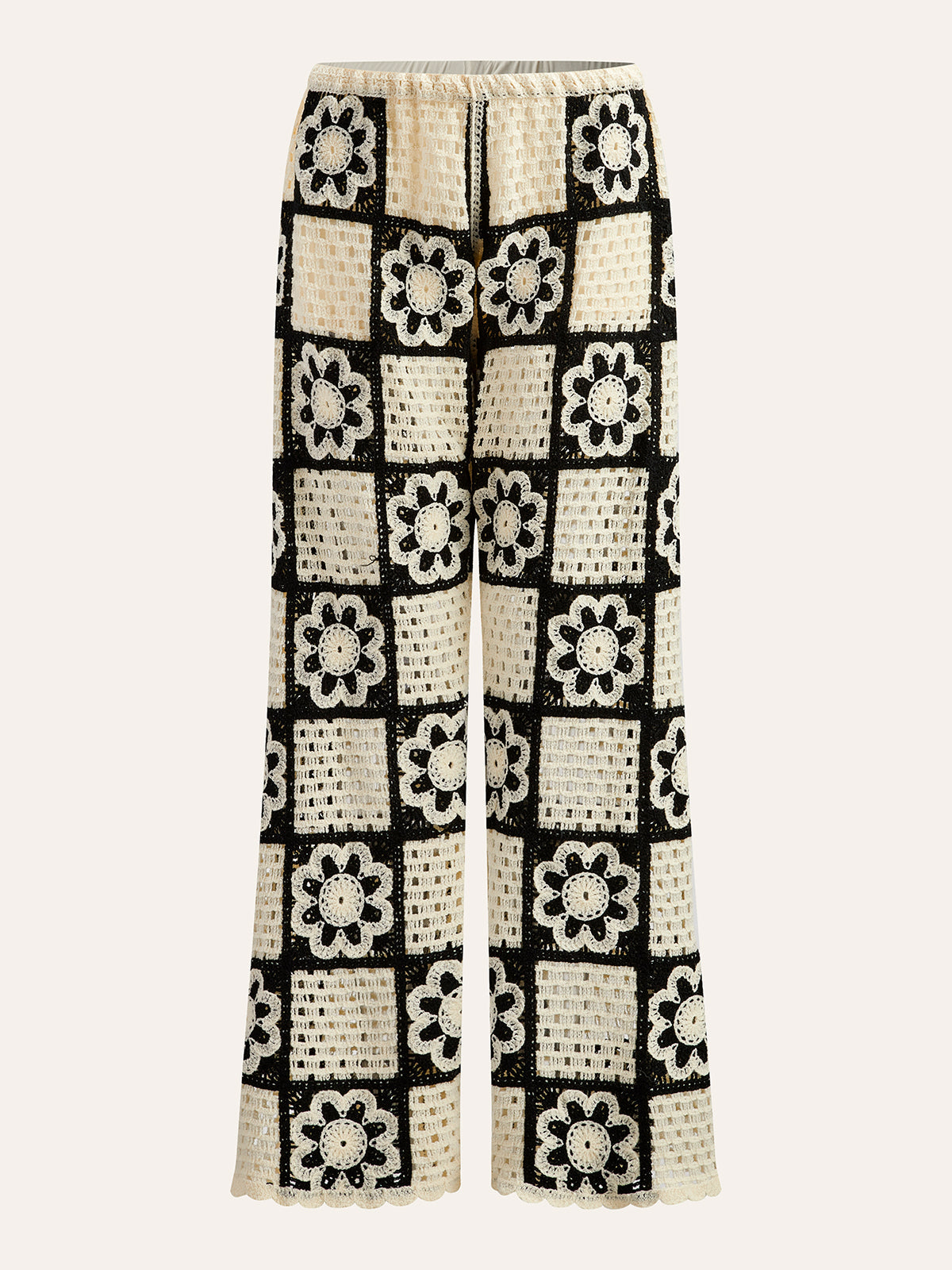 Floral Crochet Top and Trouser Set — Svelte Chic