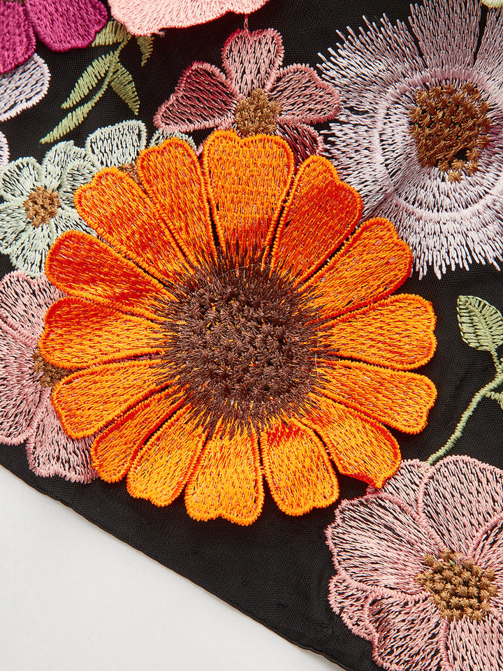 Зашеметяващ 3D флорален корсетен топ