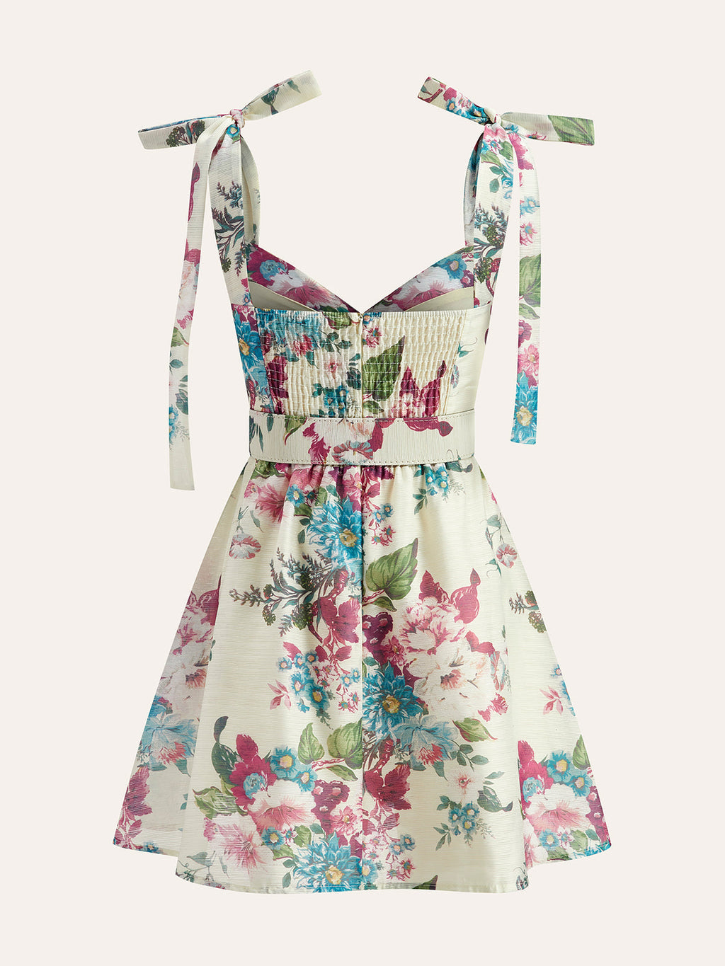 Floral Belted Cami Mini Dress — Svelte Chic