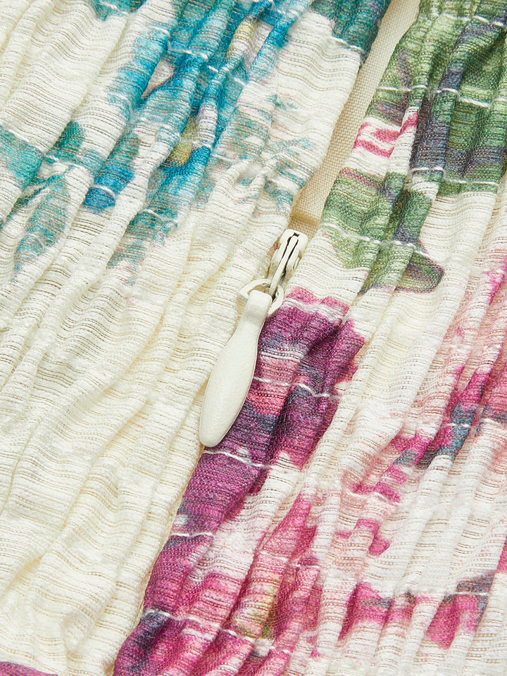 Şık Çiçekli İp Askılı Kemerli Elbise ile Zahmetsiz Zarafet