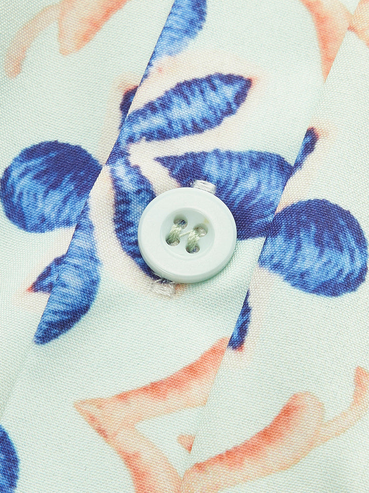 Şık Çiçek Desenli Kemerli Tulum ile Rahat Tarz