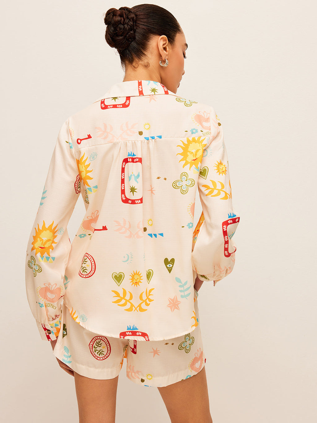 Pleated Floral Shorts Set — Svelte Chic