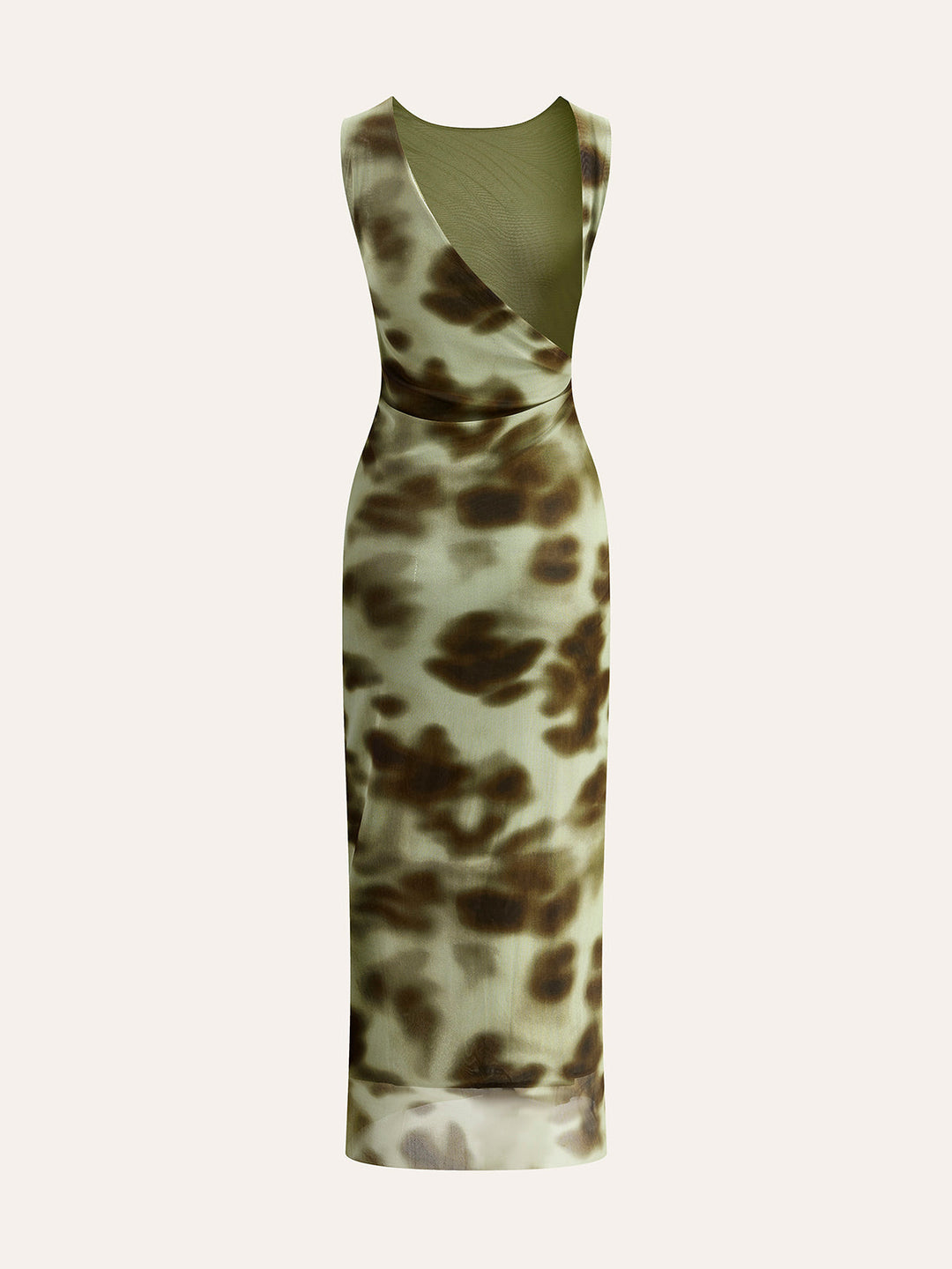 Şık Boho Tarzı File Abiye Elbise Göz Alıcı Desen ile