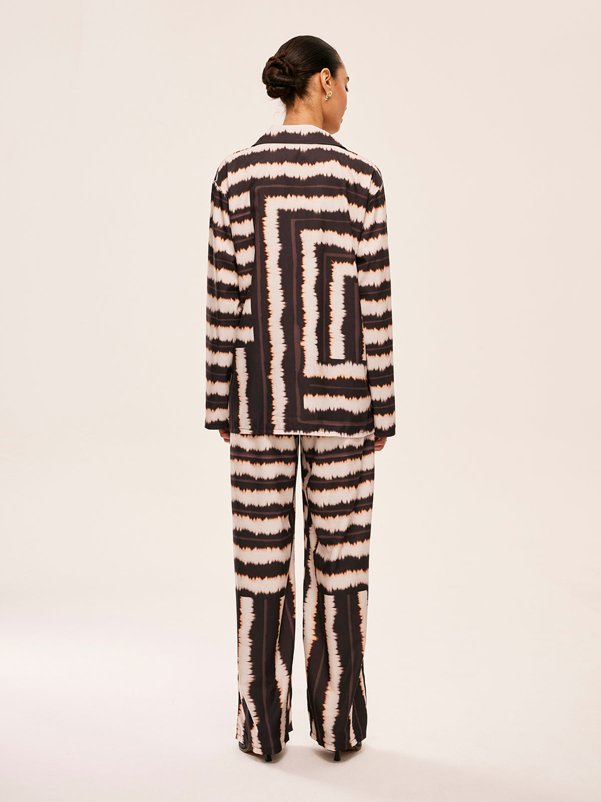 Geometric Colour Block Trouser Set — Svelte Chic