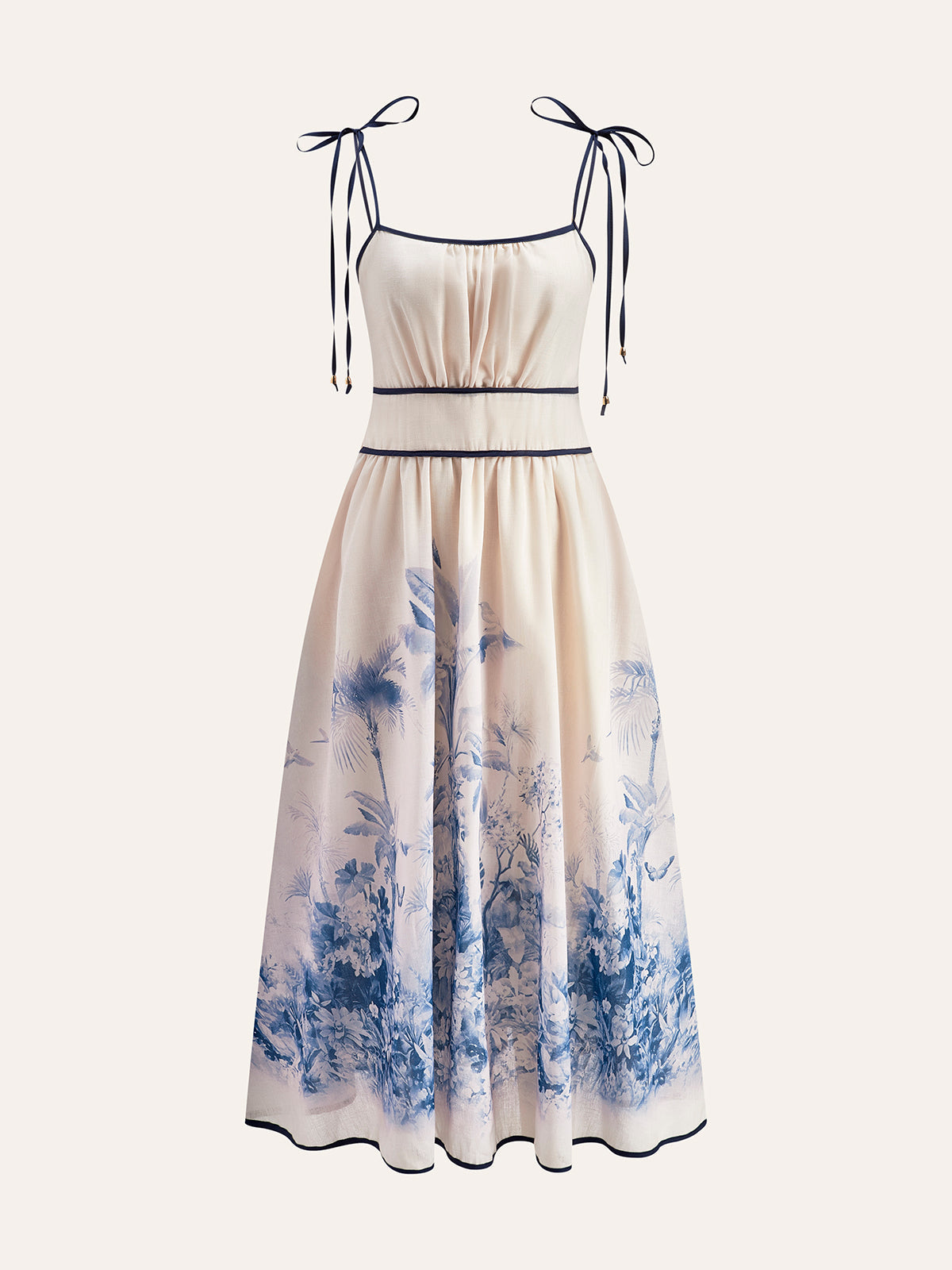 Colour Block Floral Strapless Maxi Dress — Svelte Chic