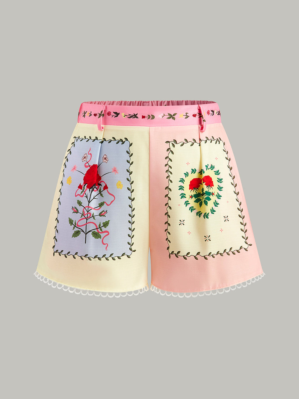 Belted Floral Shorts Set — Svelte Chic
