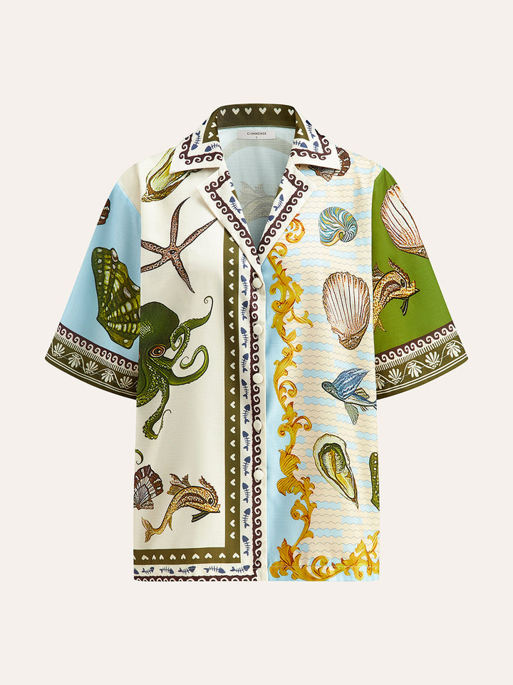 Şık Desenli Gömlek ve Şnorkel Pantolon Takımı