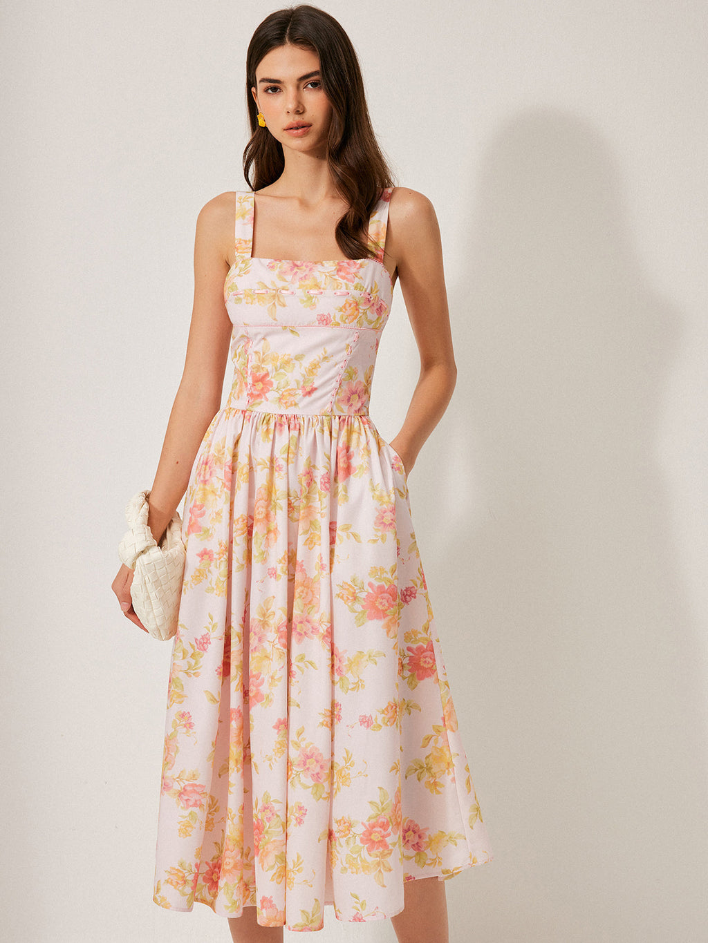 Floral A-Line Dress — Svelte Chic