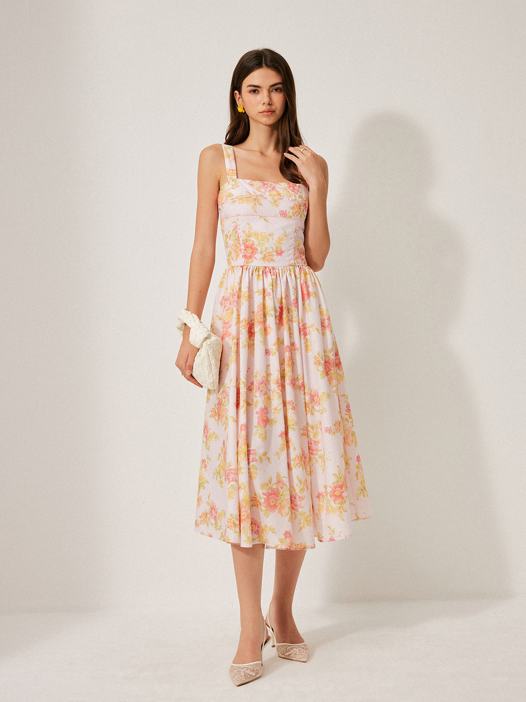 Floral A-Line Dress — Svelte Chic