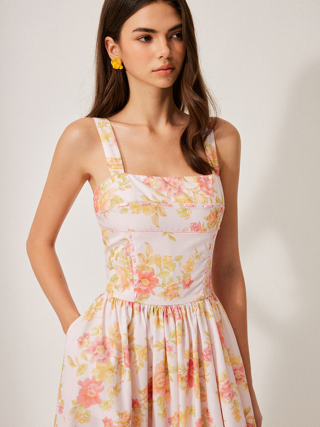 Floral A-Line Dress — Svelte Chic
