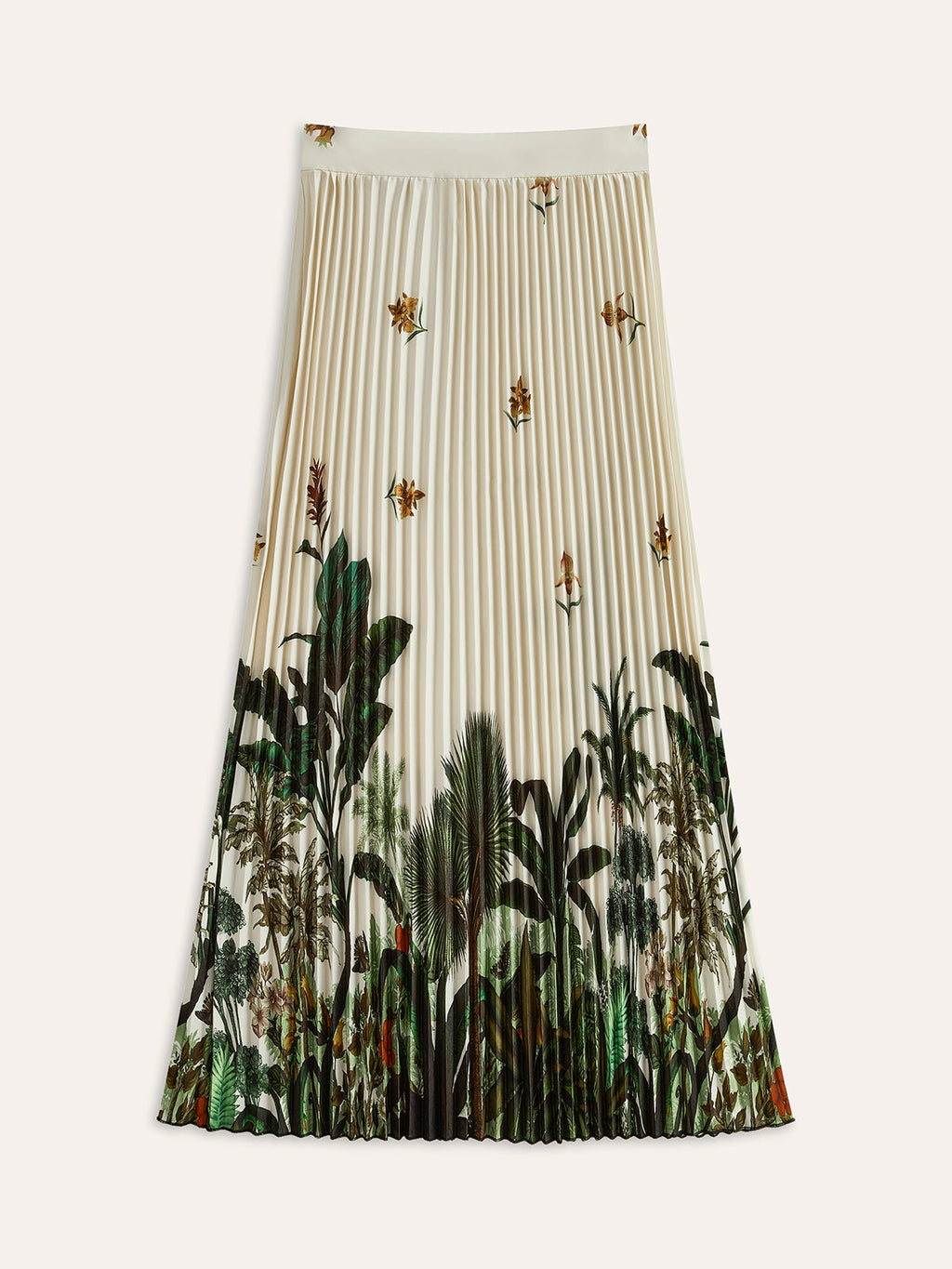 Floral Voile Oversized Maxi Skirt in Multicolor — Svelte Chic