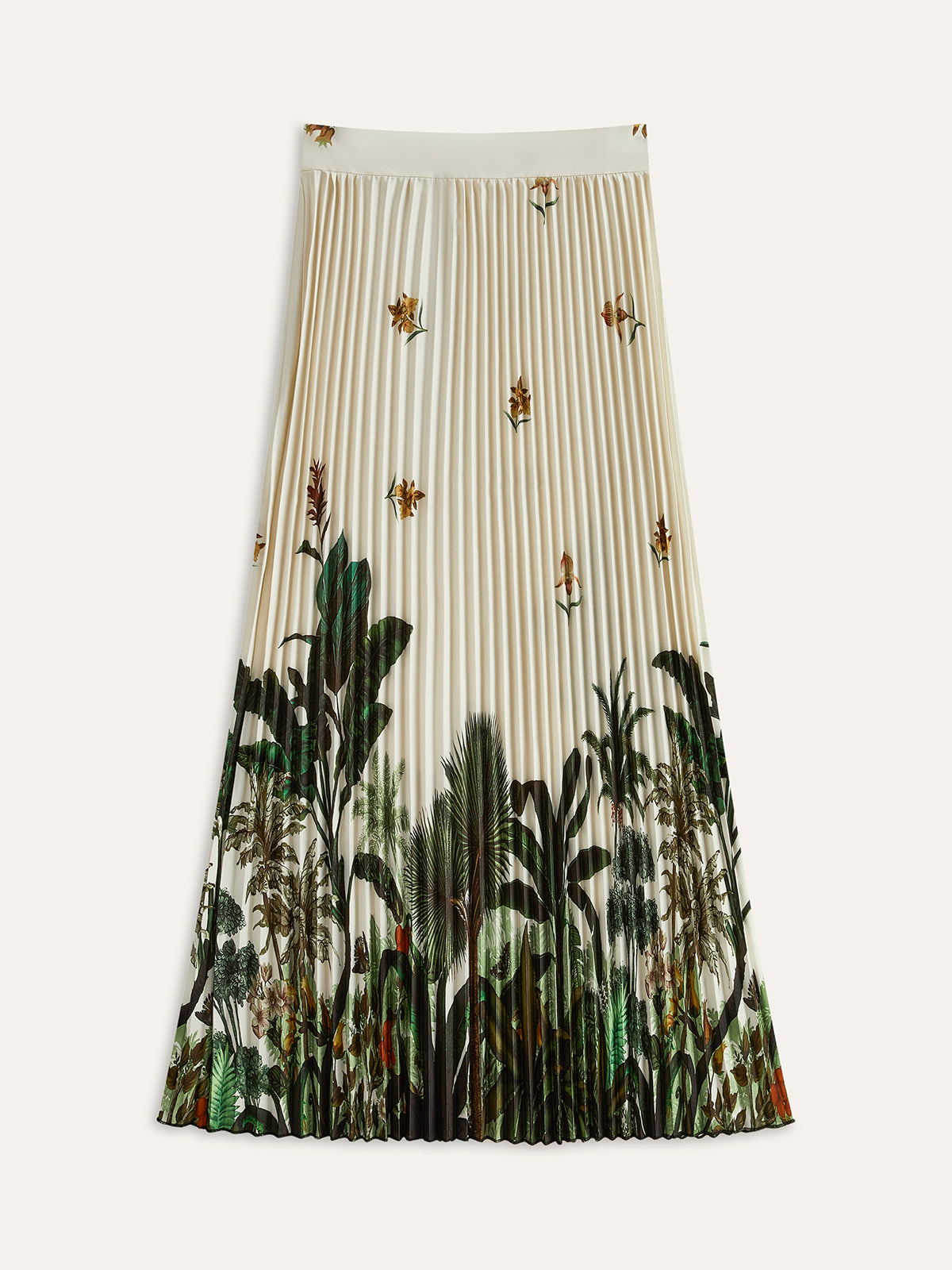 Floral Voile Oversized Maxi Skirt in Multicolor — Svelte Chic