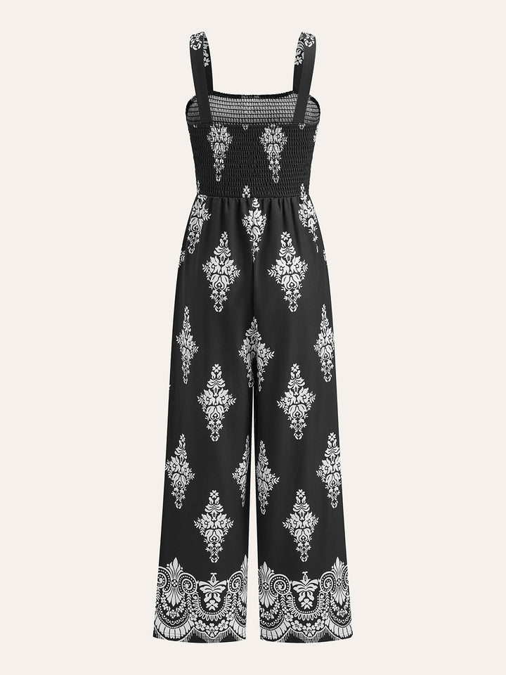 Büyüleyici Pileli Çiçek Desenli Tulum ile Zahmetsiz Şıklık