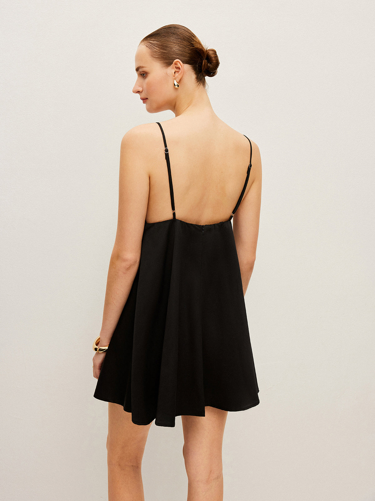 V-Neck Backless Cami Mini Dress — Svelte Chic
