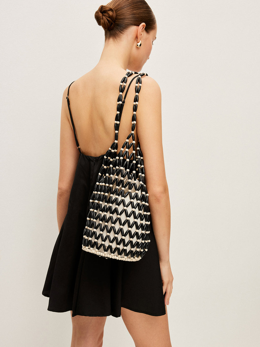 Woven Bead Tote Bag — Svelte Chic