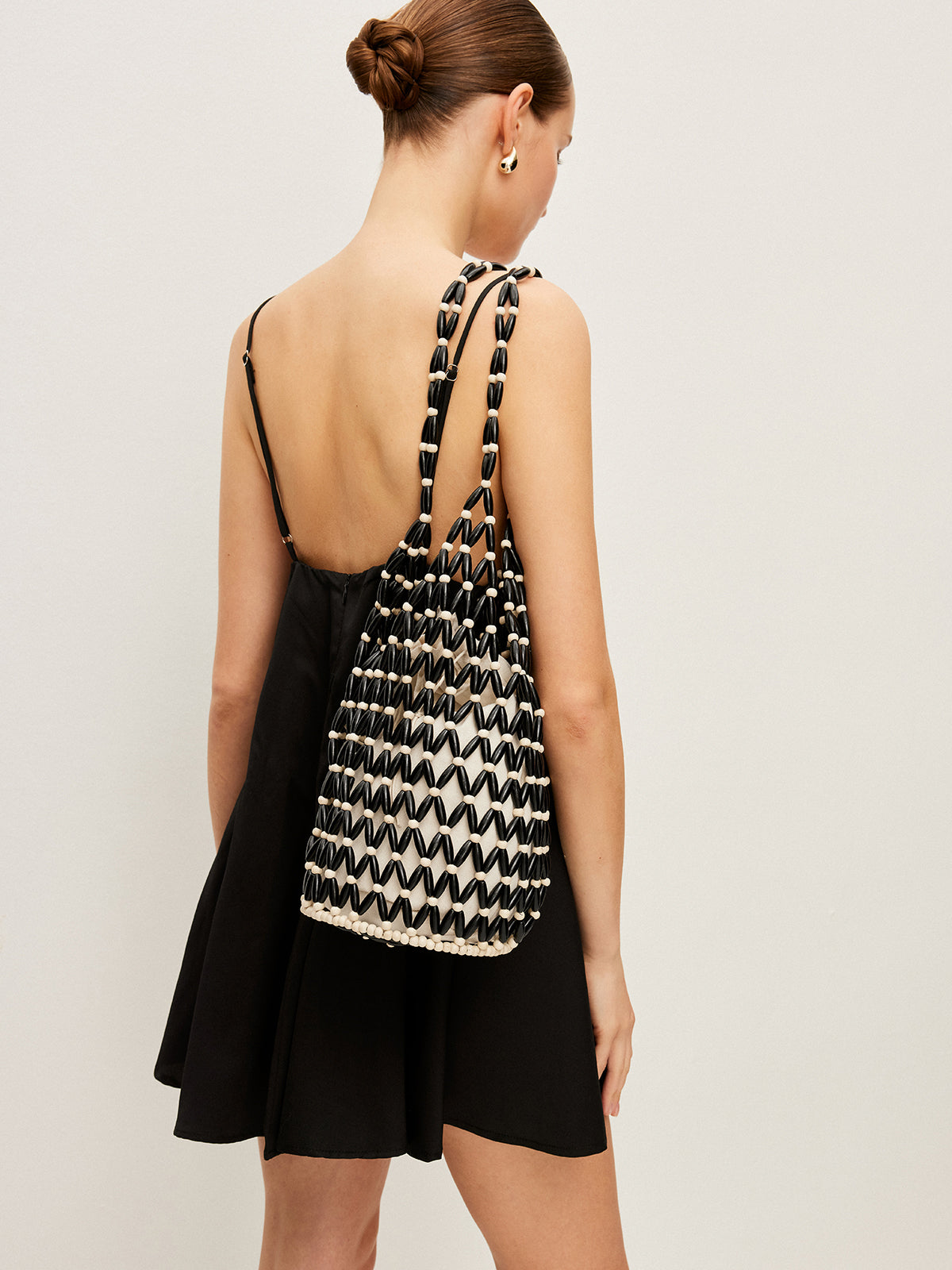 Woven Bead Tote Bag — Svelte Chic