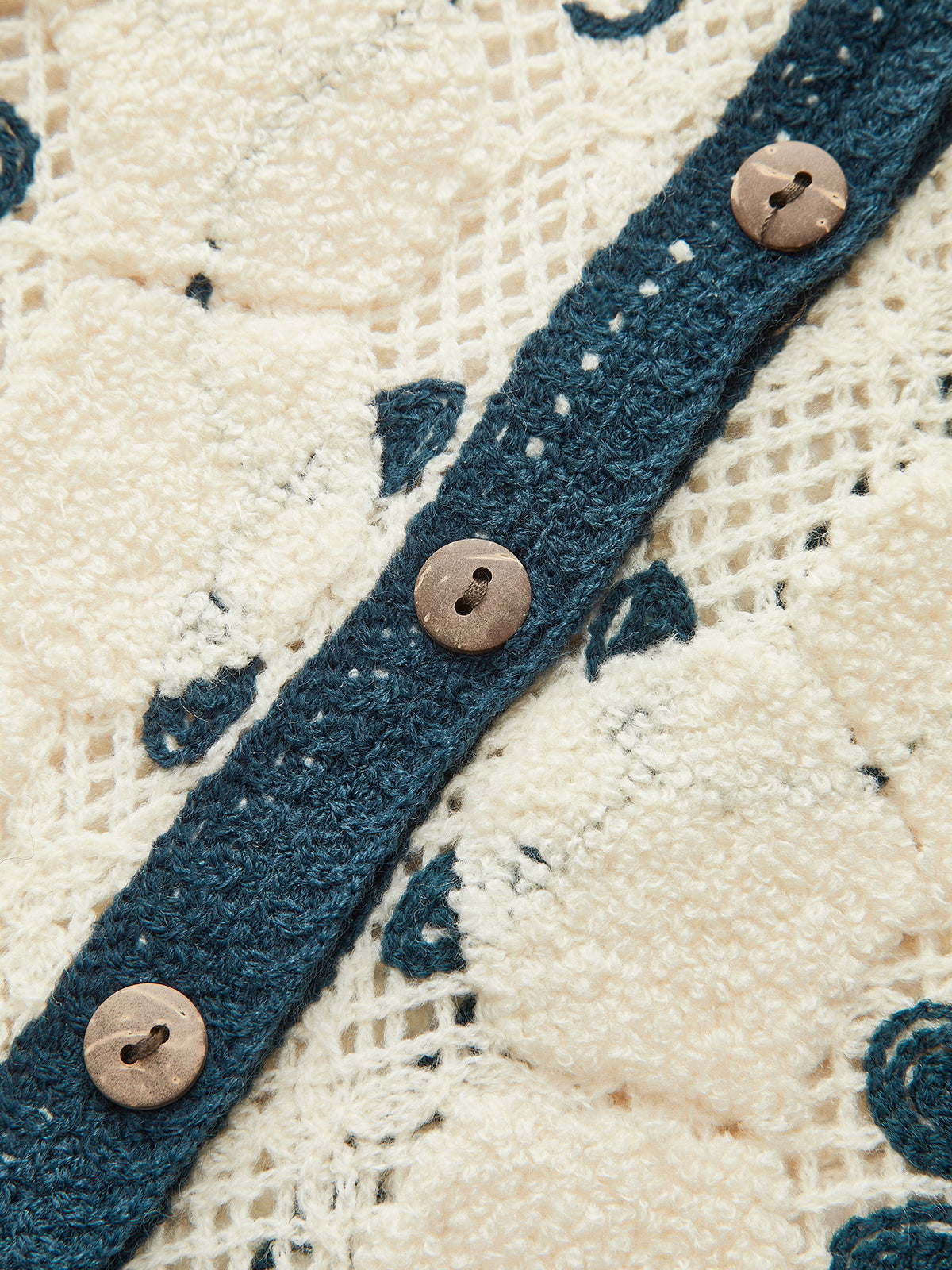 Embroidered Crochet Knit Vest — Svelte Chic