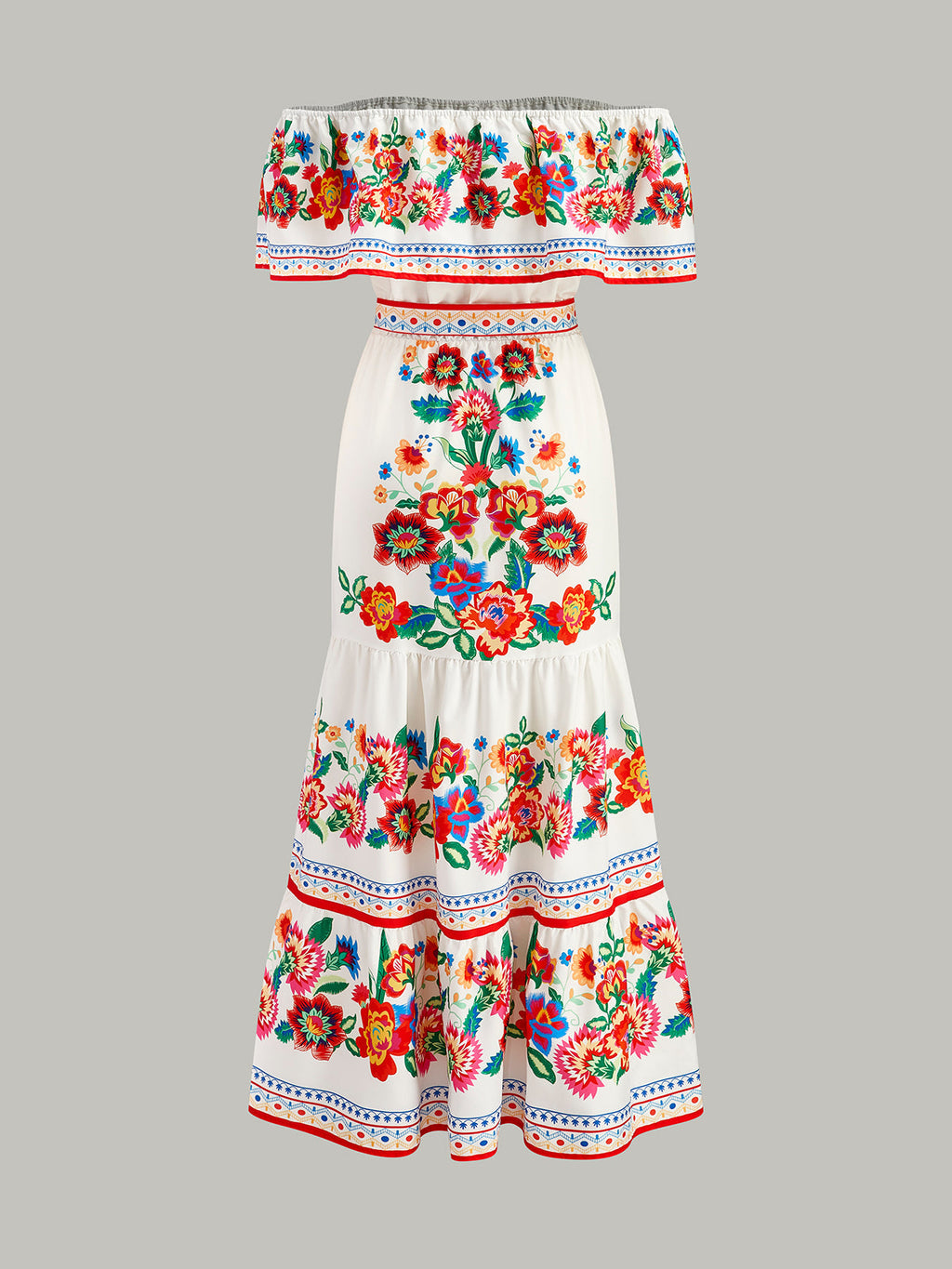 Floral Belted Maxi Dress — Svelte Chic