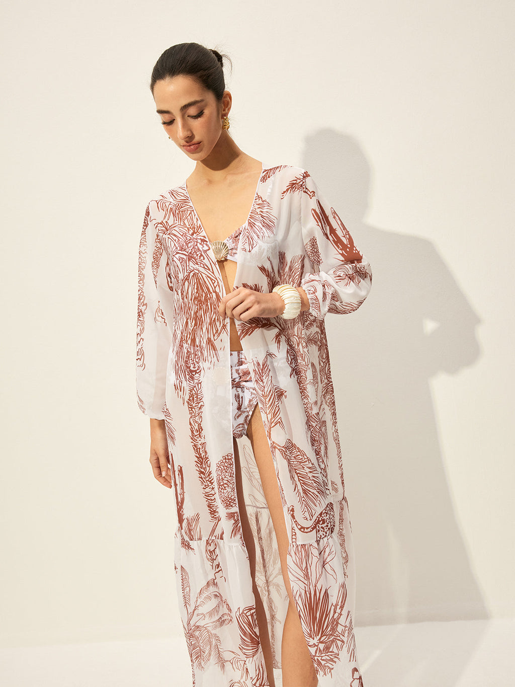 Floral Chiffon Maxi Skirt — Svelte Chic