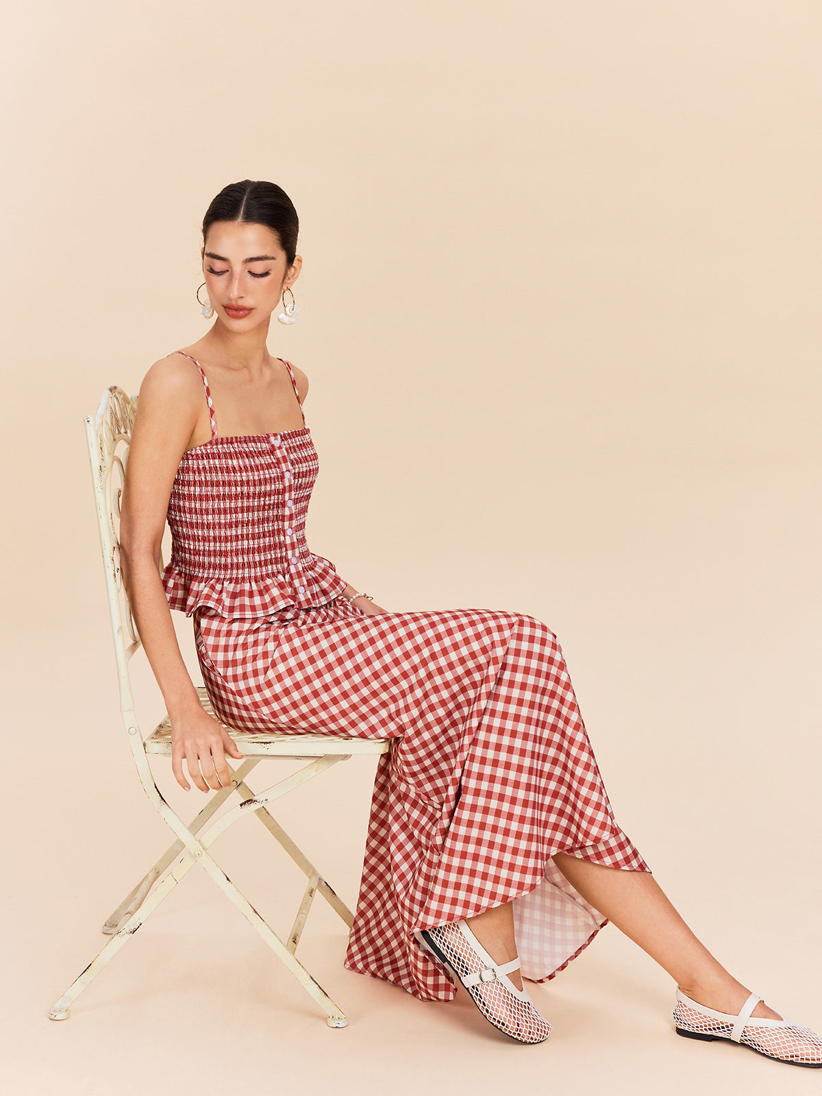 Check Pocket Maxi Skirt — Svelte Chic