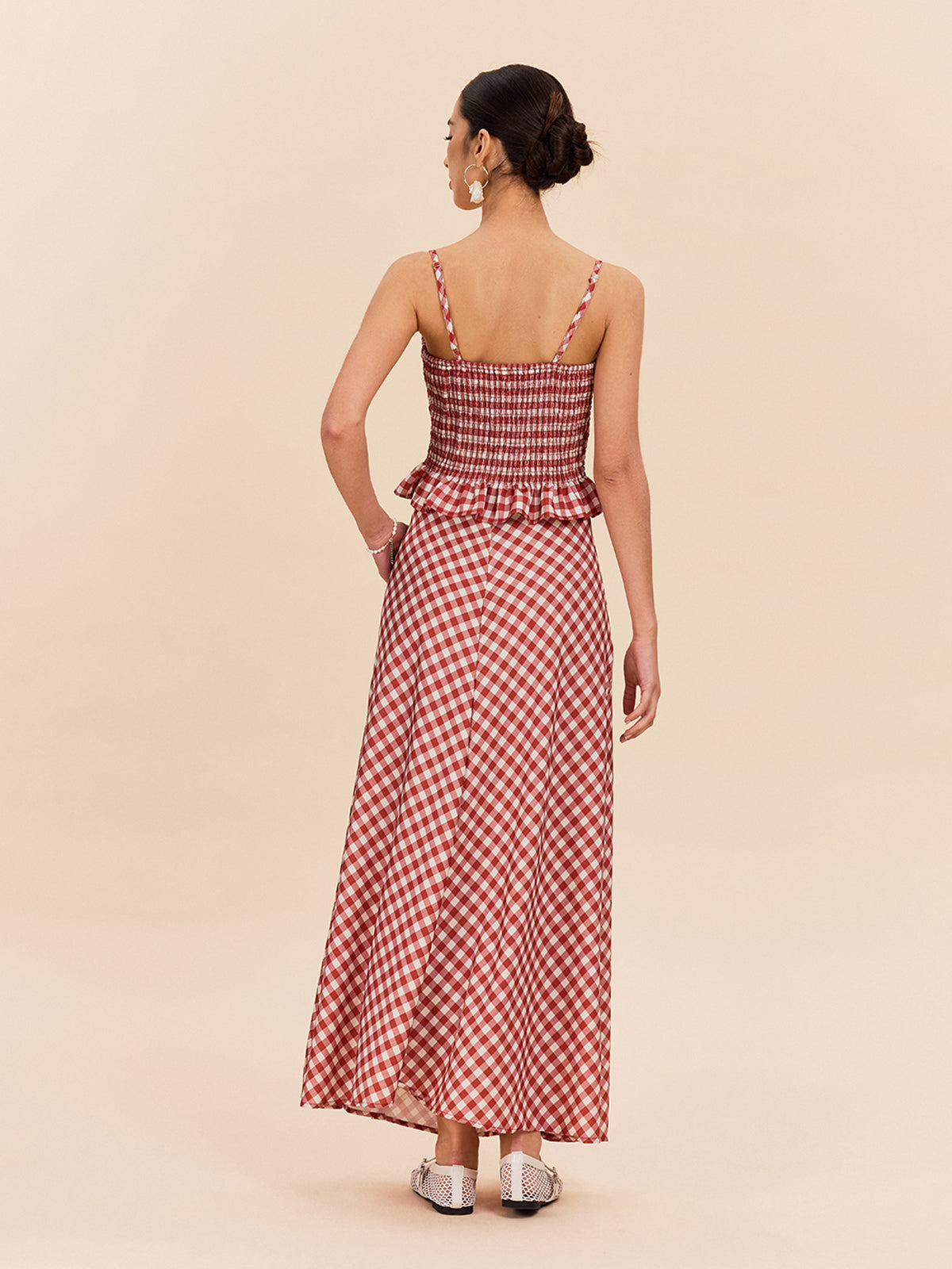 Check Pocket Maxi Skirt — Svelte Chic