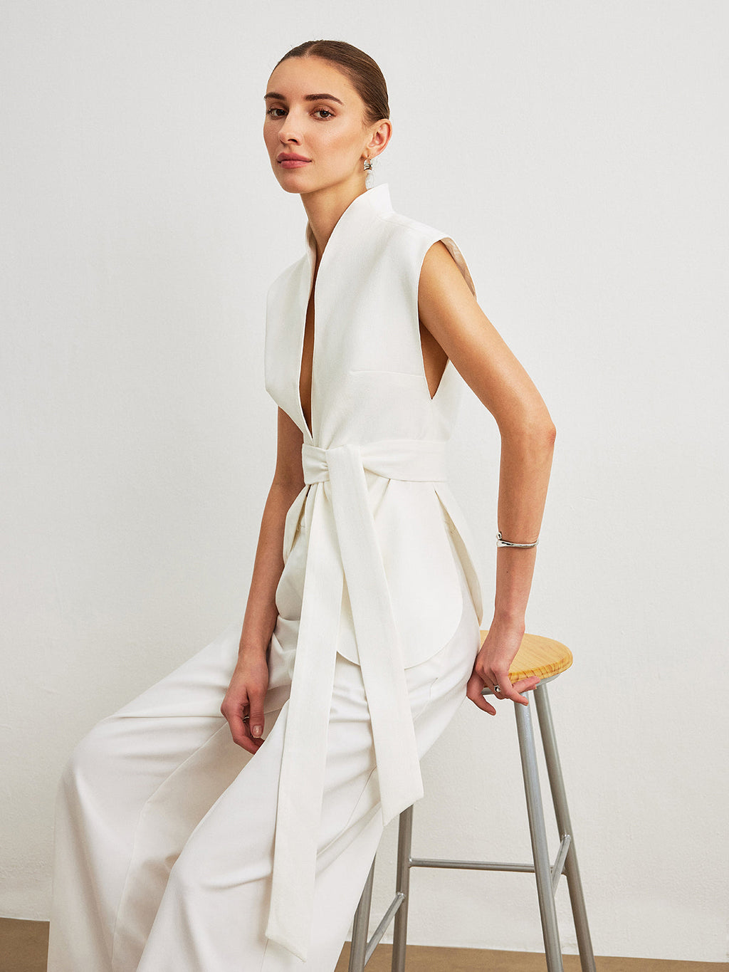 Belted Peplum Strapless Top — Svelte Chic