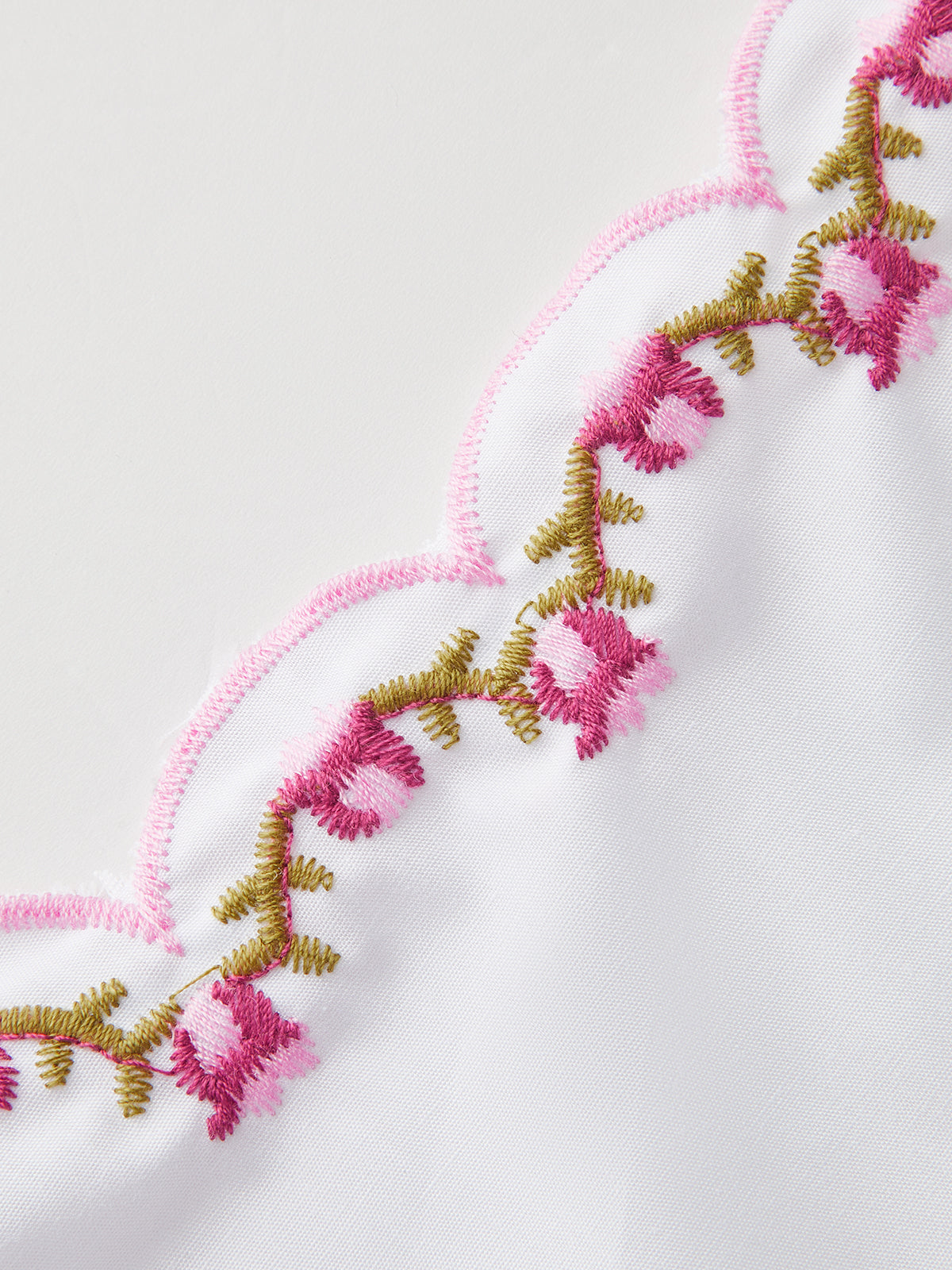 Embroidered Puff Sleeve Bow Blouse — Svelte Chic