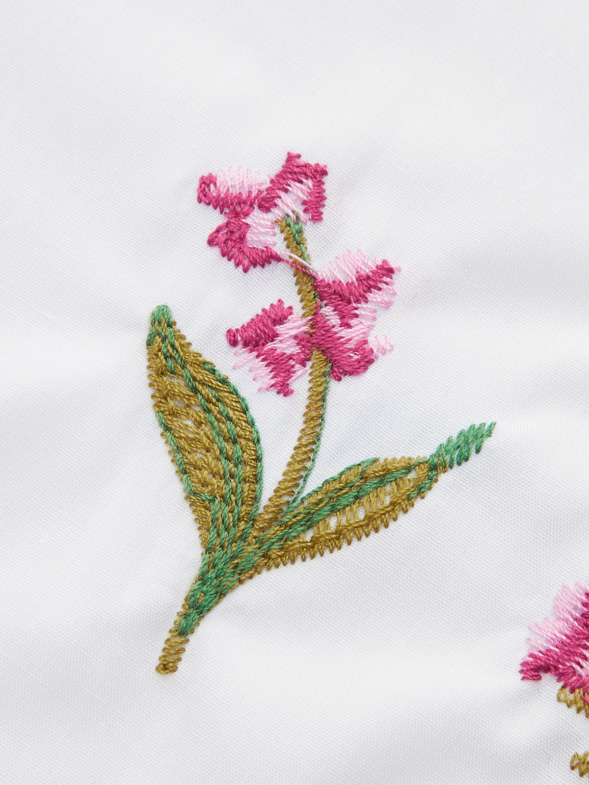 Embroidered Puff Sleeve Bow Blouse — Svelte Chic
