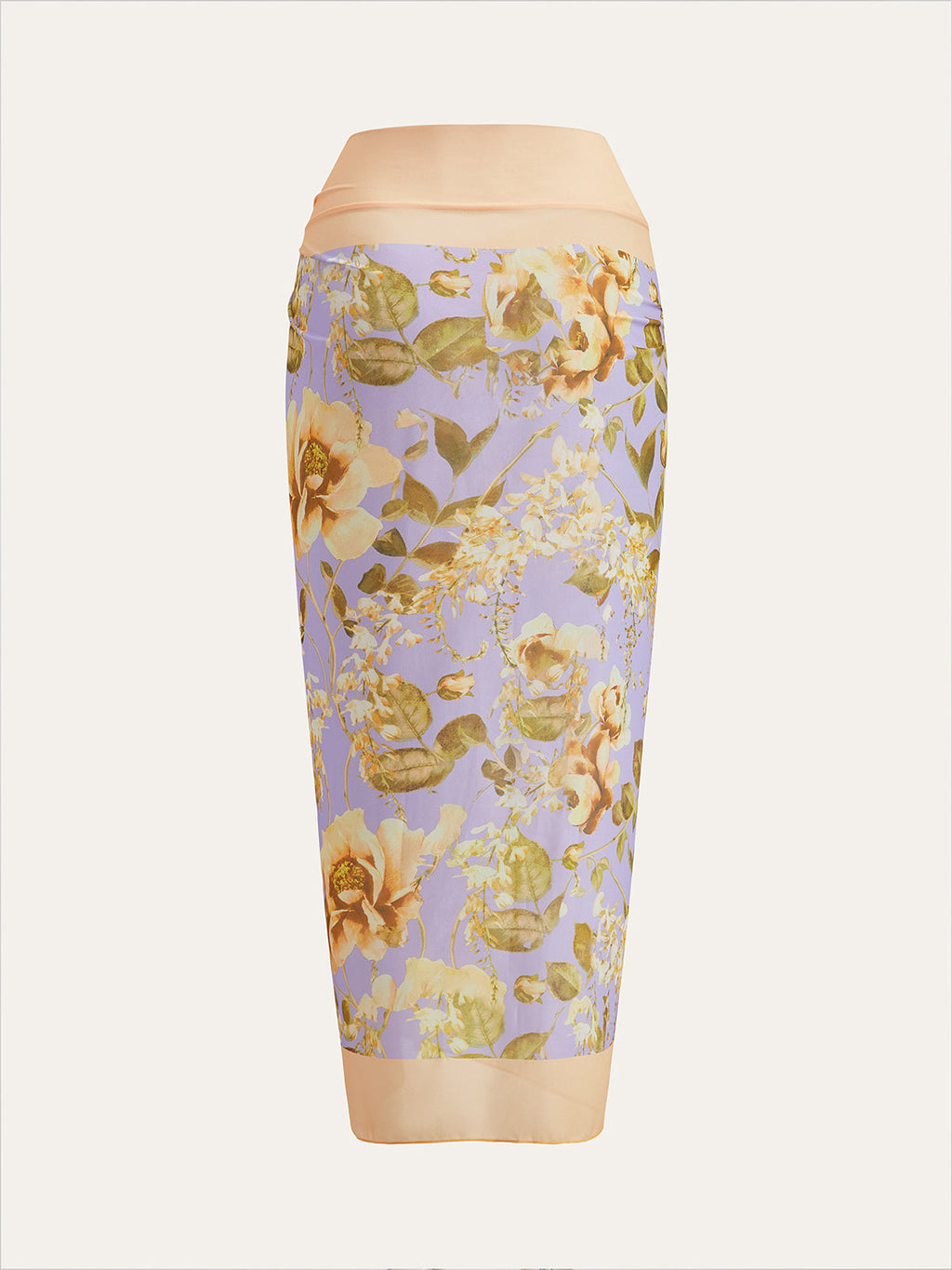 Floral Mesh Tie Waist Cover Up — Svelte Chic