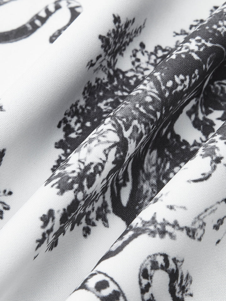 Şık Çizgili Kenarlı Baskılı Pantolon Takımı