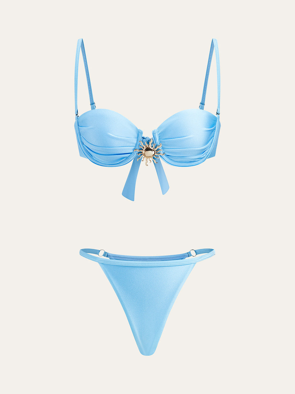 Charm Soleil Bikini Set with Pareo Skirt — Svelte Chic