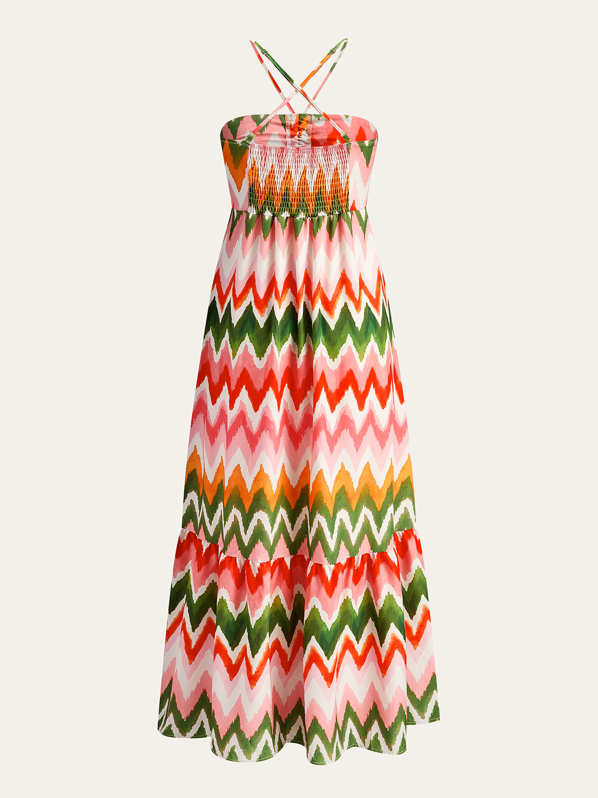 Zigzag Print Cami Maxi Dress — Svelte Chic