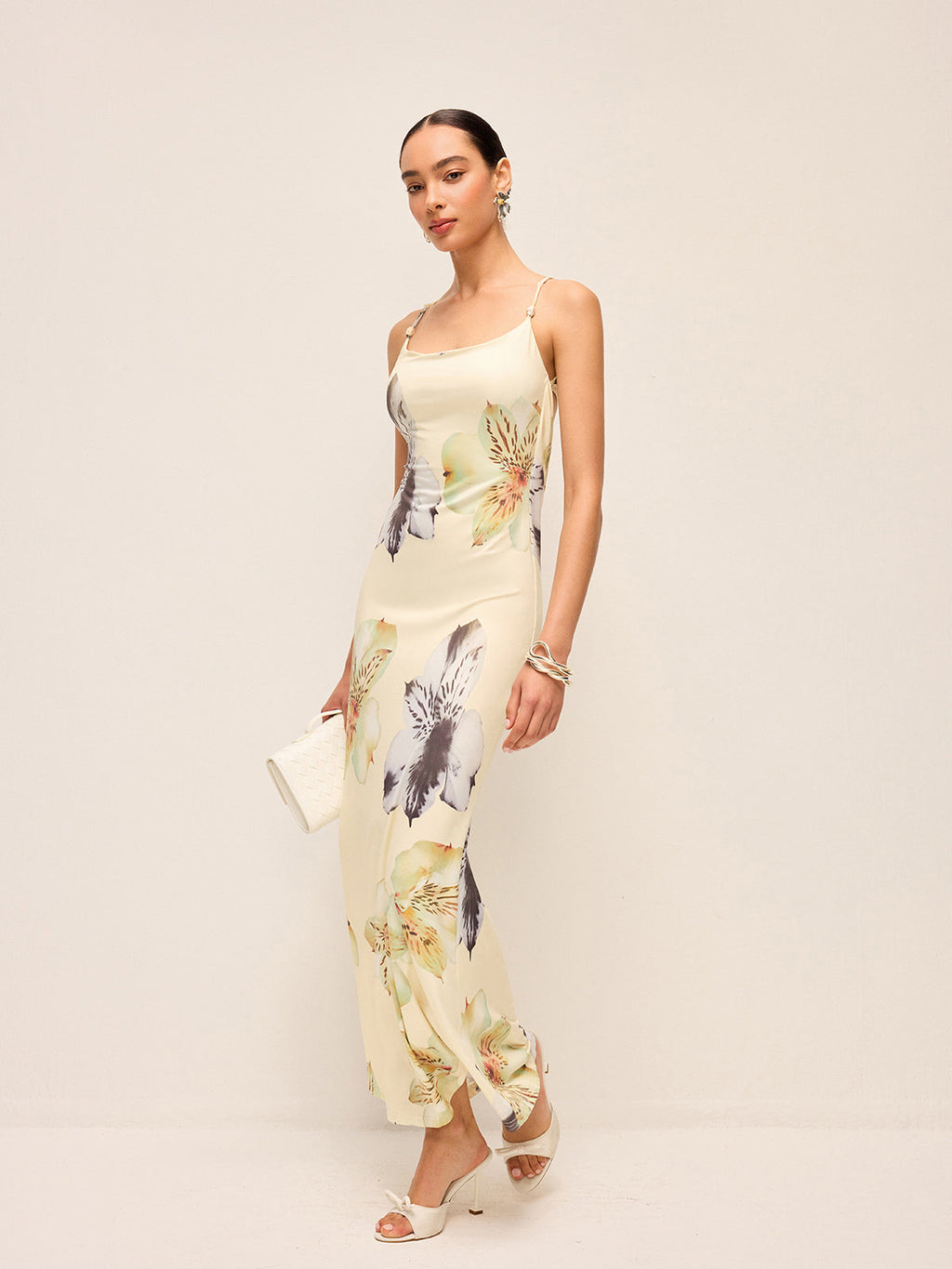 Floral Backless Cami Maxi Dress — Svelte Chic