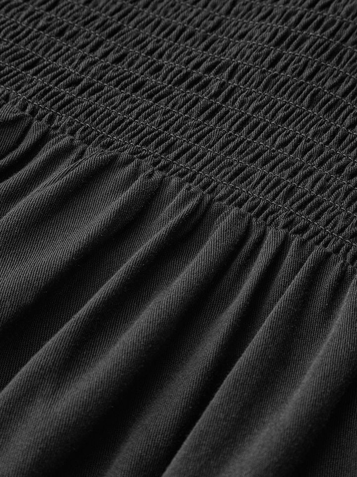 Düğmeli İpek Uzun Elbise, Bağlama Askıları ile Şık ve Trend Görünüm