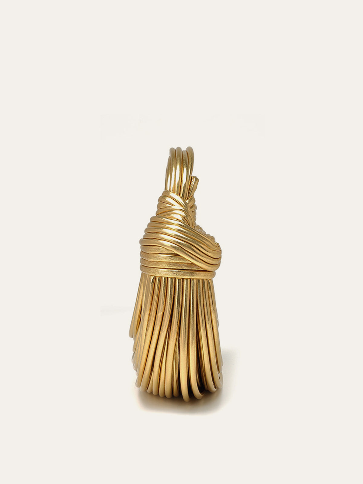 Gold Twisted Handle Bag — Svelte Chic
