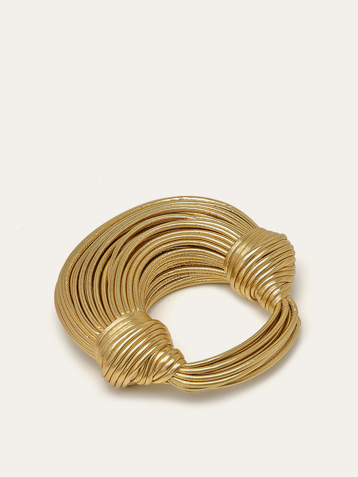 Gold Twisted Handle Bag — Svelte Chic
